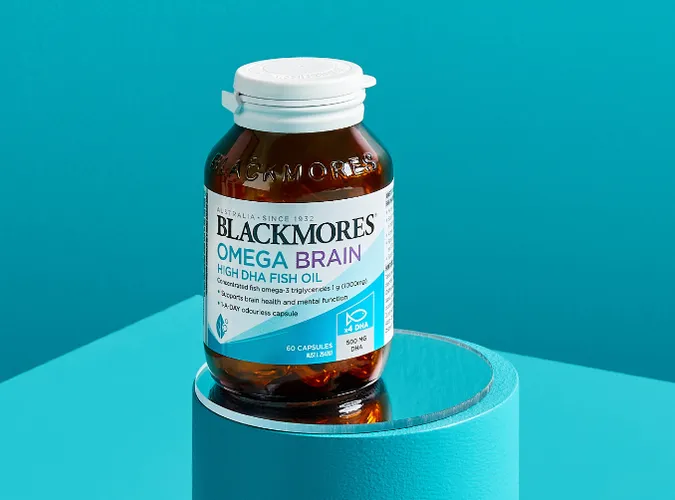 Viên dầu cá x4 Omega DHA Blackmores Omega Brain của Úc | Chiaki.vn