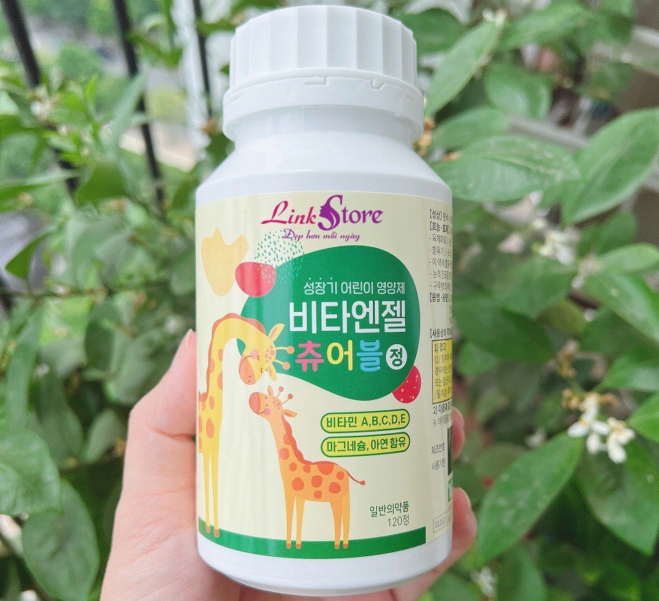 Viên ngậm canxi hươu cao cổ Hàn Quốc với thiết kế bao bì