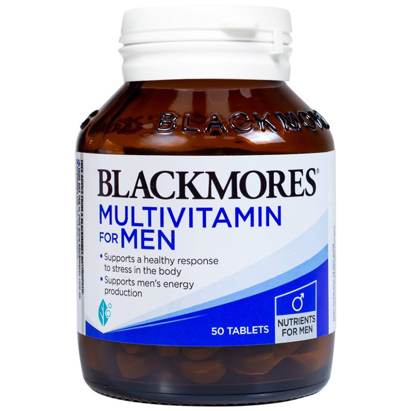 Viên uống Blackmores Multivitamin For Men hỗ trợ sức khỏe tổng thể nam giới