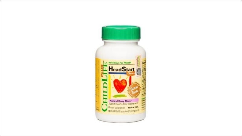 Viên uống Childlife HeadStart giúp bé tăng cường trí nhớ và tập trung