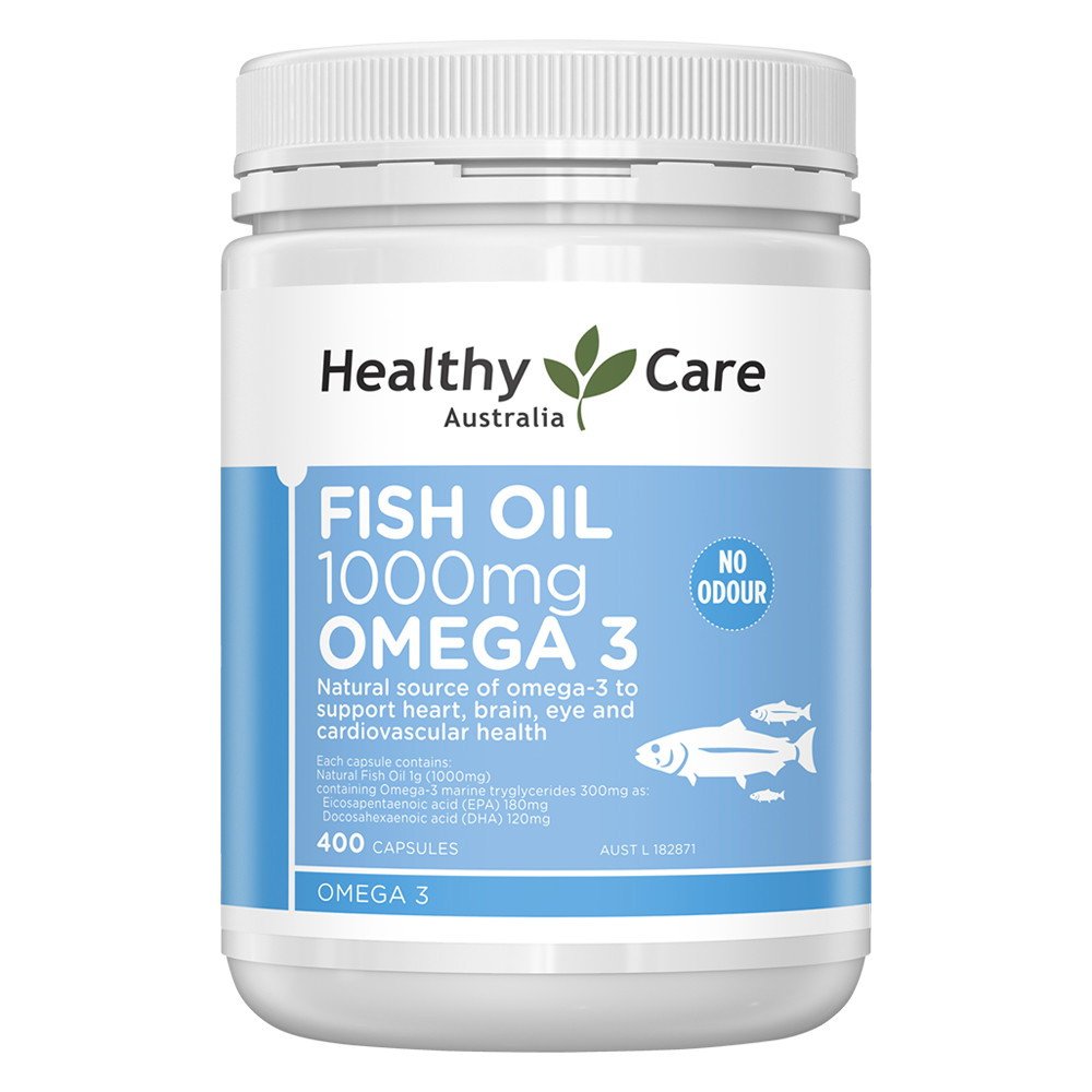 Viên uống dầu cá Healthy Care Omega 3 1000mg của Úc