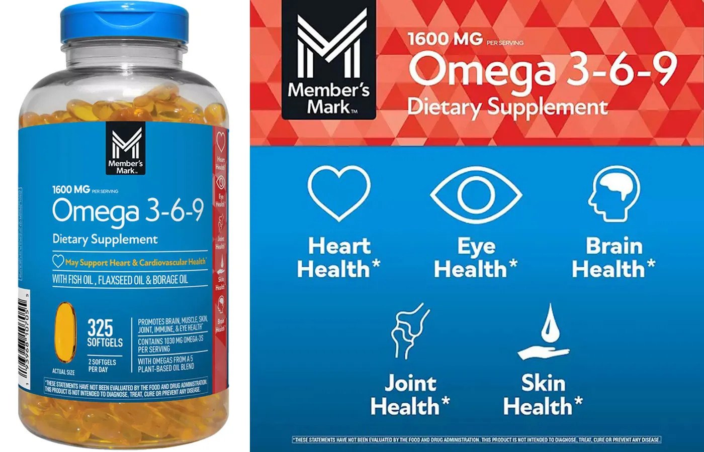 Viên uống dầu cá Omega 3-6-9 Member's Mark của Mỹ