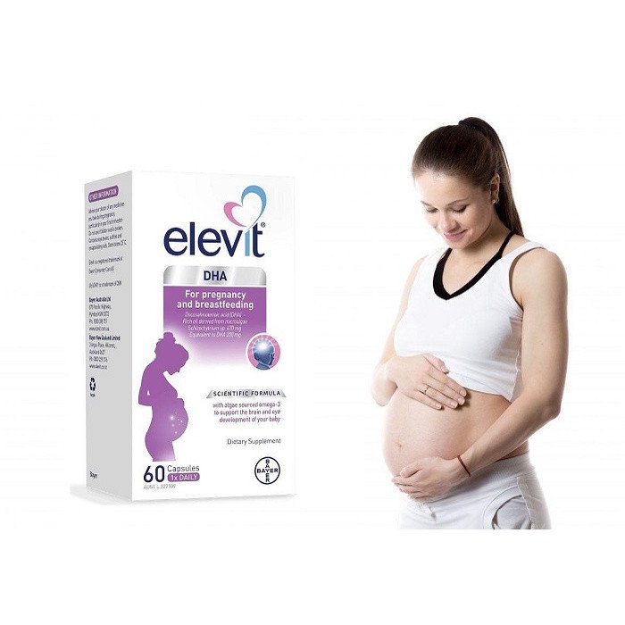 Viên uống Elevit DHA cho bà bầu và mẹ cho con bú