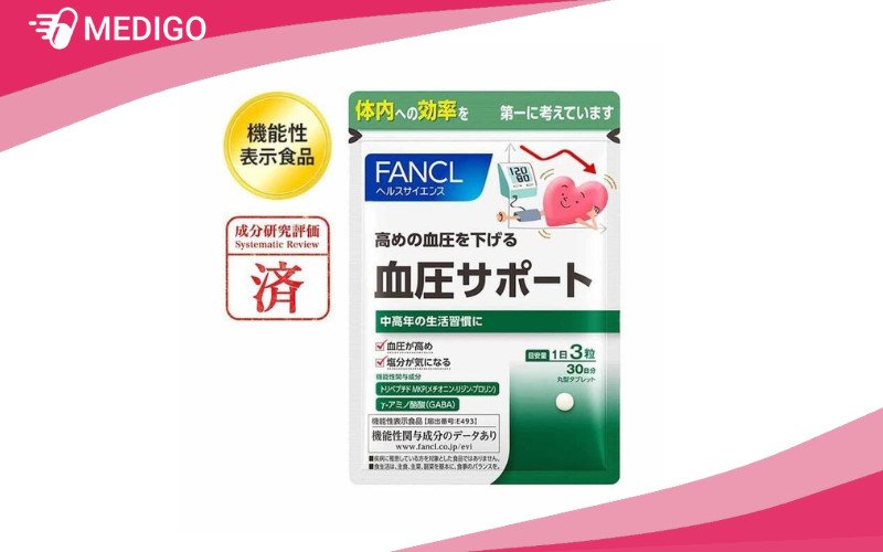 Viên uống hỗ trợ điều hòa huyết áp Fancl của Nhật Bản