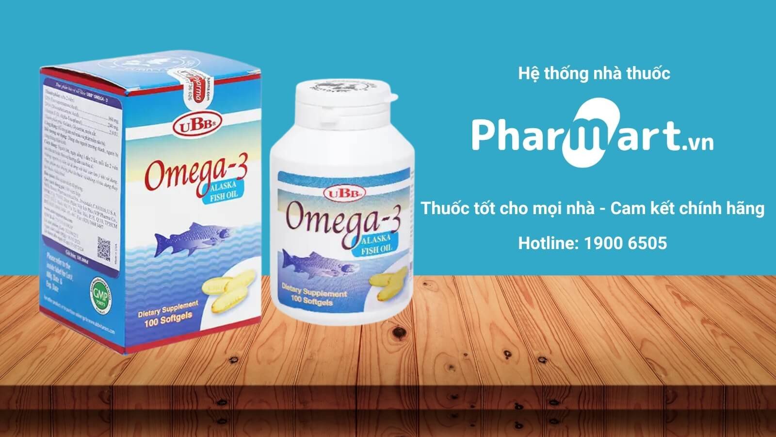 Viên uống Omega 3 Alaska Fish Oil UBB của Mỹ hỗ trợ tim mạch