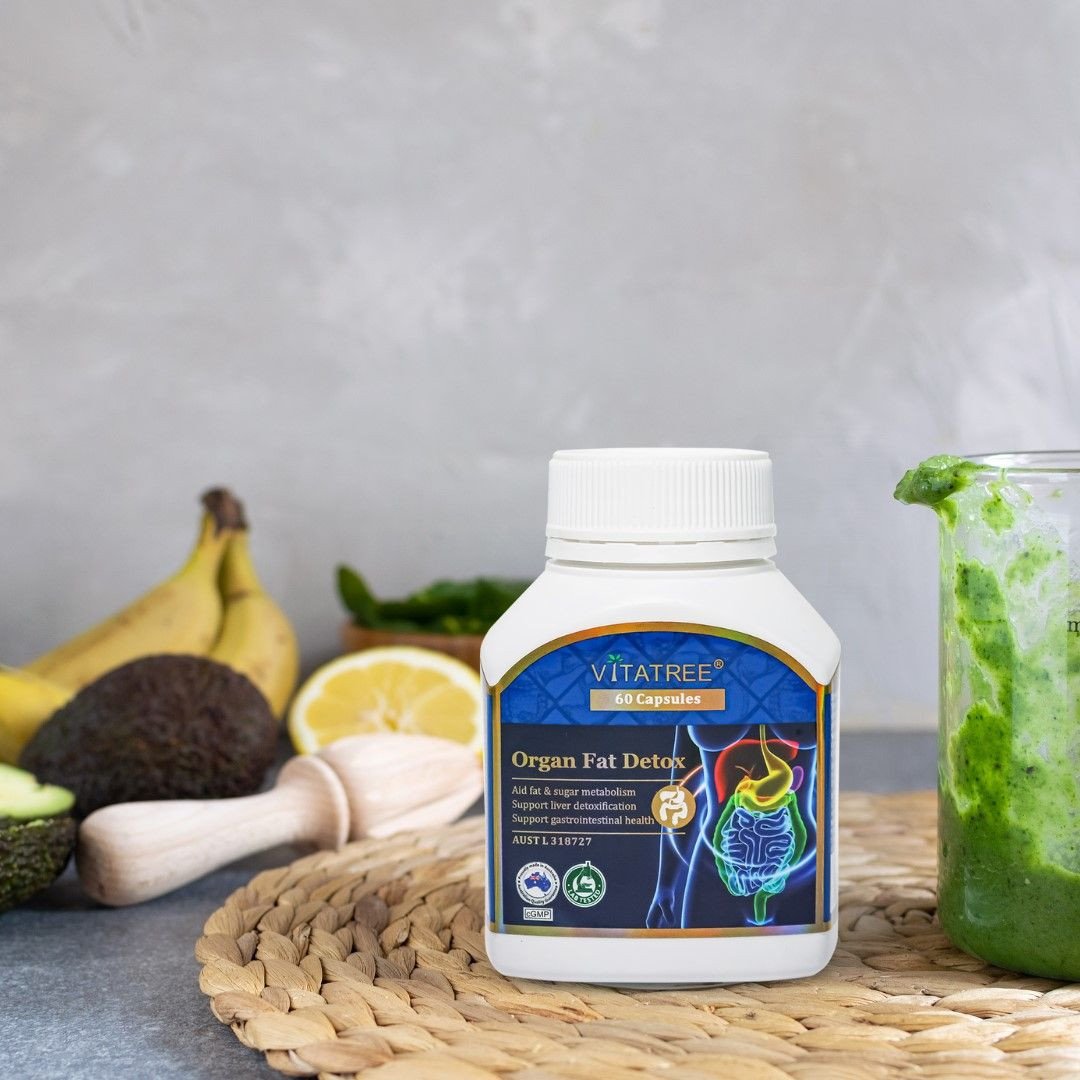 Viên uống Vitatree Organ Fat Detox giúp thải độc mỡ nội tạng hiệu quả