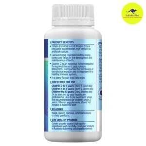 Vitamin D3 & Calcium Ostelin Kids - Viên uống bổ sung Canxi và Vitamin D3 cho bé 90 viên