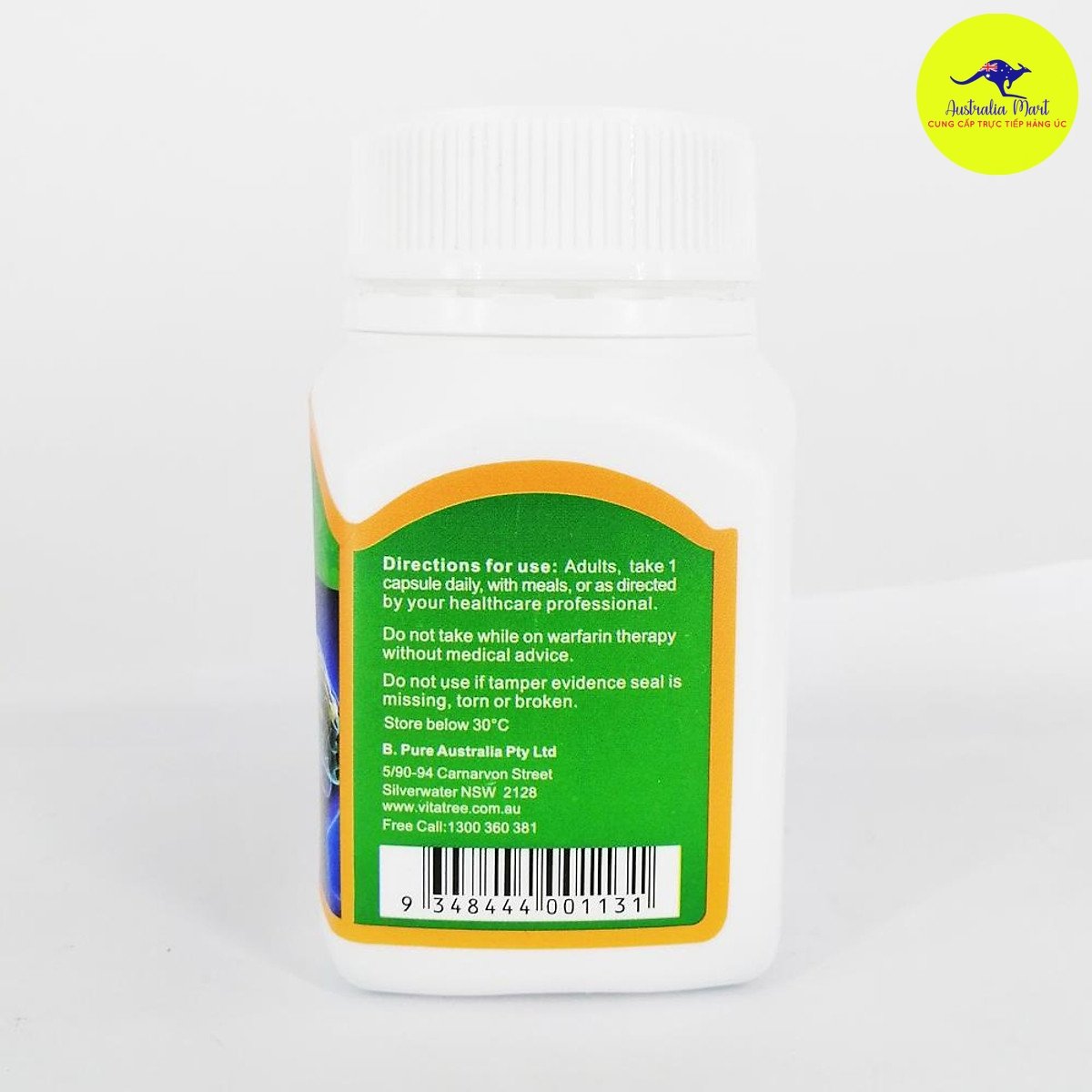 Viên uống hỗ trợ tuần hoàn não Vitatree Ginkgo Q10 6000 Viên uống hỗ trợ tuần hoàn não Vitatree Ginkgo Q10 6000