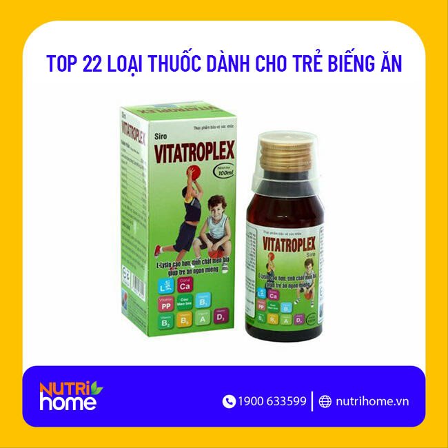 Vitatroplex giúp bé ăn ngon miệng và tăng cường hấp thu dinh dưỡng