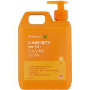 Kem chống nắng Woolworths Everyday Sunscreen SPF 50+ Đủ Size Không Gây Nhờn Rít Dùng Được Cho Mặt Và Body