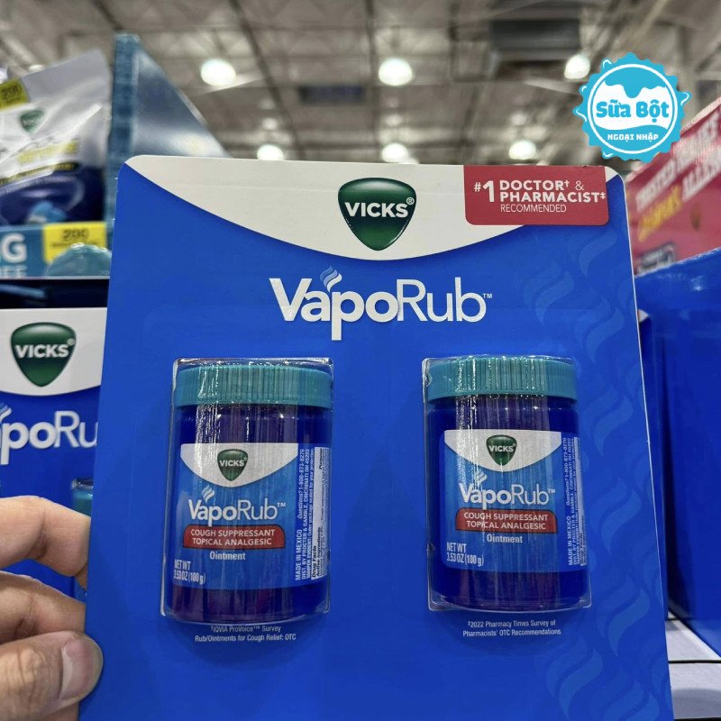 Bảo quản dầu bôi ấm ngực Vicks VapoRub đúng cách
