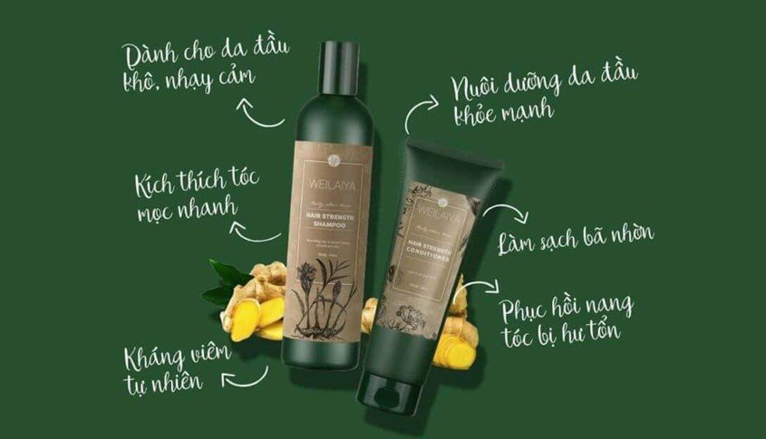 Dầu gội Weilaiya Hà Thủ Ô tập trung phục hồi và làm mượt tóc