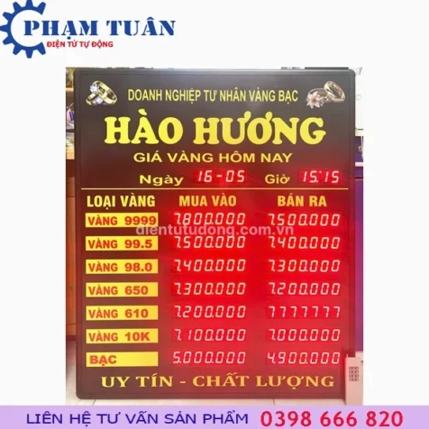 Bảng giá vàng SJC Nghệ An 2026