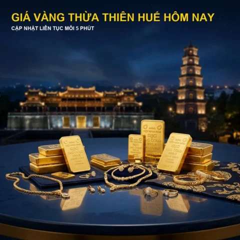 Bảng giá vàng tại Thừa Thiên Huế hôm nay