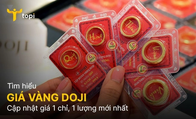 Biểu đồ biến động giá vàng Doji