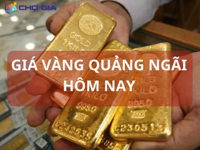 Biểu đồ biến động giá vàng theo ngày tại Quảng Ngãi