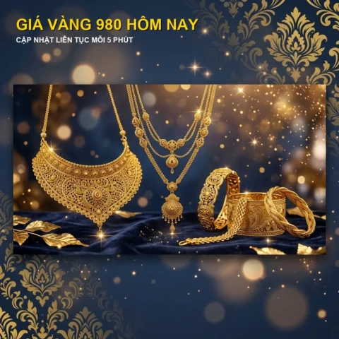 Biểu đồ dự báo giá vàng 980 trong tương lai