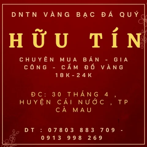 Biểu đồ giá vàng Cà Mau