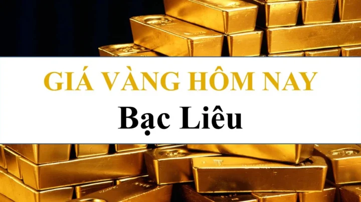 Biểu đồ giá vàng tại Bạc Liêu