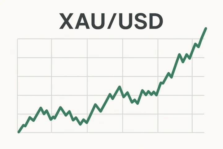 Biểu đồ minh họa tỷ giá XAU/USD
