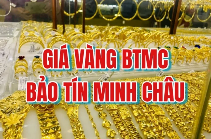 Biểu đồ xu hướng giá vàng Bảo Tín Minh Châu dài hạn