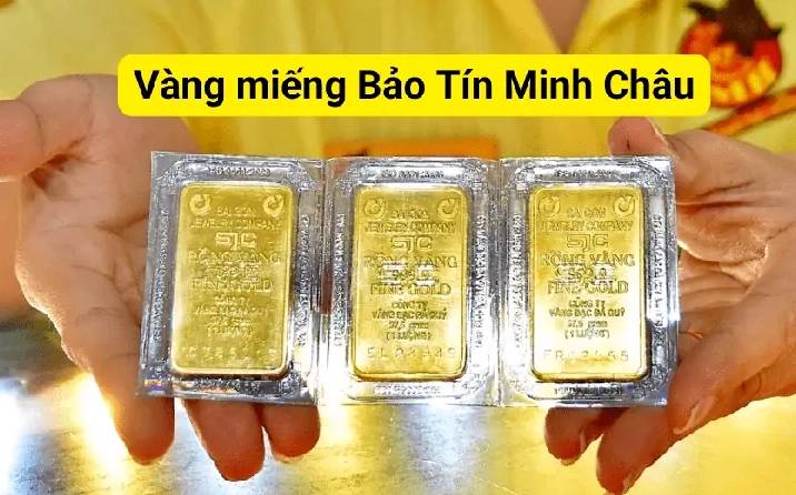 Biểu tượng vàng SJC và Bảo Tín Minh Châu