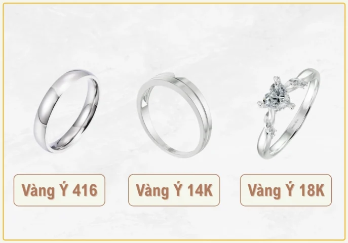 Các loại vàng Ý phổ biến
