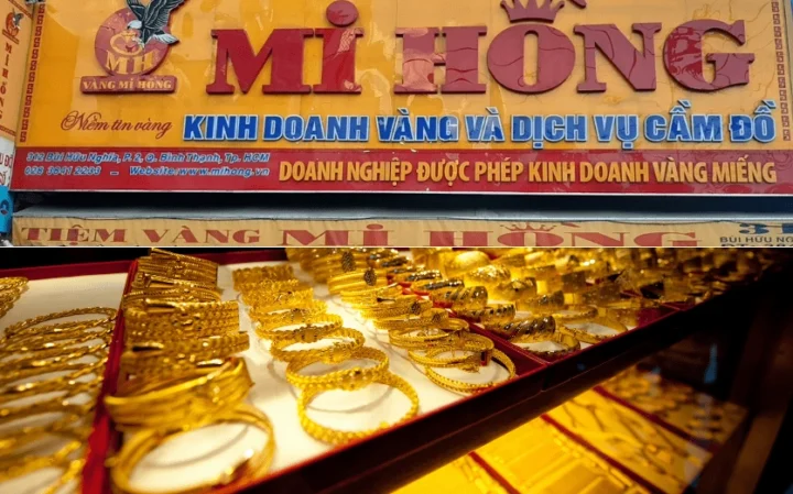 Cận cảnh vàng 9999 Mi Hồng