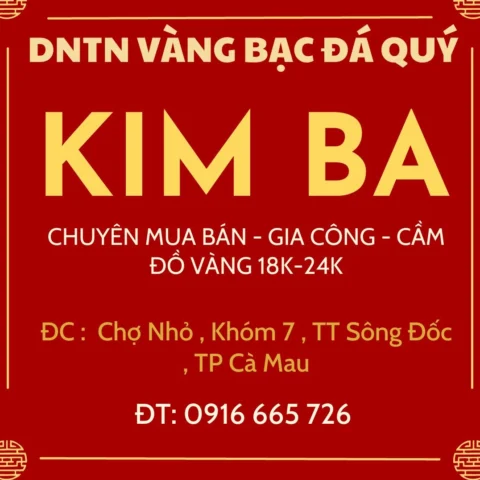 Cửa hàng vàng tại Cà Mau