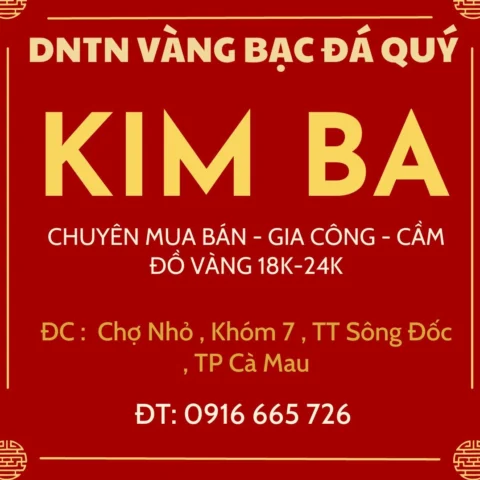 Cửa hàng vàng tại Cà Mau