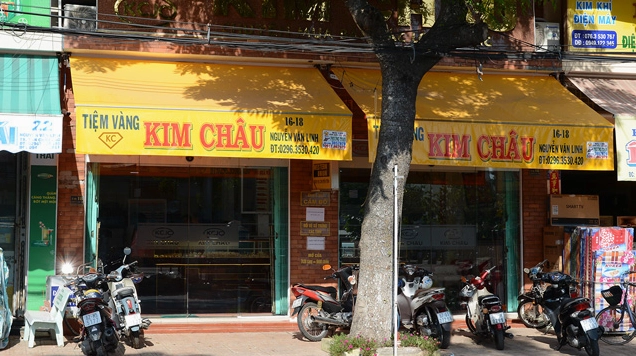 Không gian sang trọng tại tiệm vàng Kim Châu