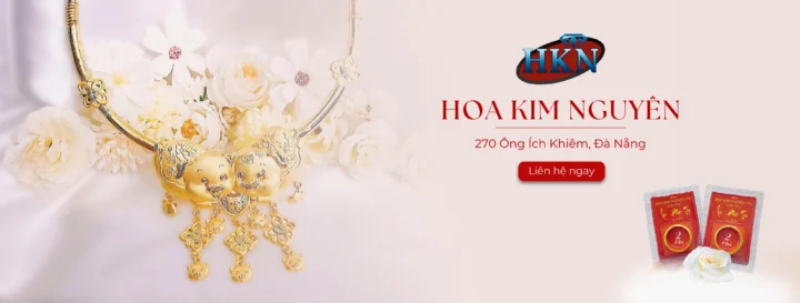 Logo tiệm vàng Hoa Kim Nguyên