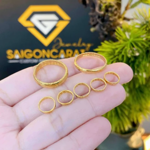 Nhẫn vàng trơn 24K