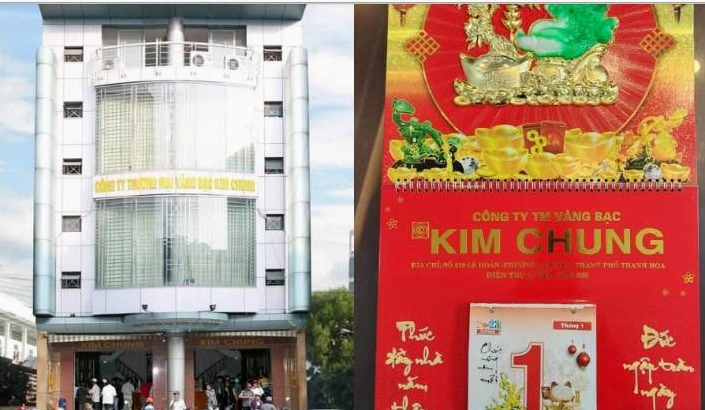 Tiệm vàng Kim Chung tại Thanh Hóa