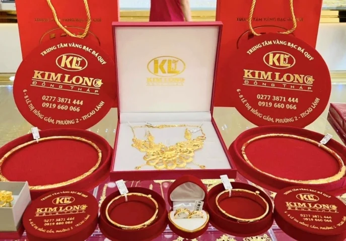 Tiệm vàng Kim Long tại Đồng Tháp