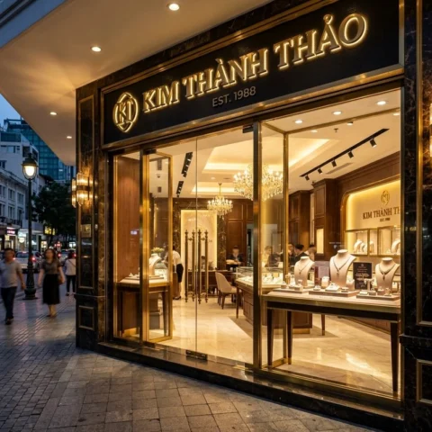 Tiệm vàng Kim Thành Thảo nổi bật