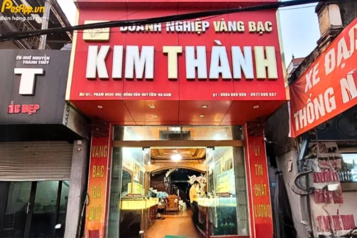 Tiệm vàng Kim Thành với nhiều mẫu mã trang sức
