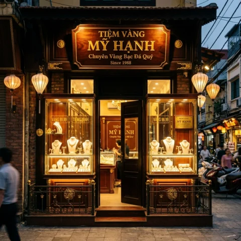 Tiệm vàng Mỹ Hạnh tại Hà Đông với nhiều loại vàng