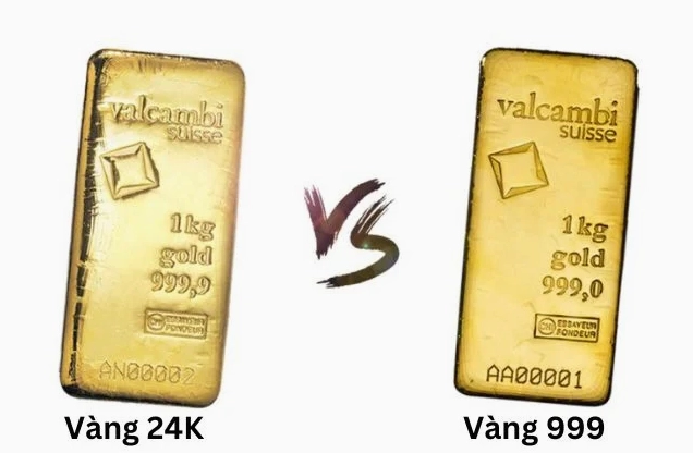 Vàng 999 nguyên chất có màu vàng đặc trưng và độ sáng bóng